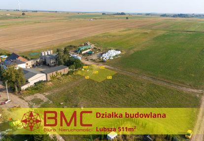 Działka budowlana lubsza 511m2