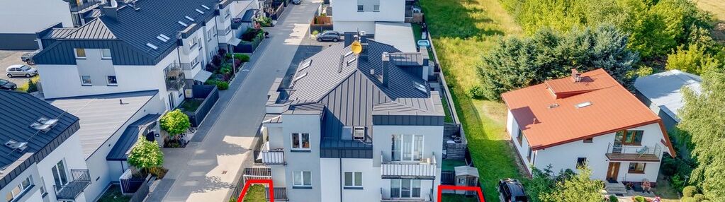 4 pok. 77m2, ogród 140m2, parking, garaż - marki