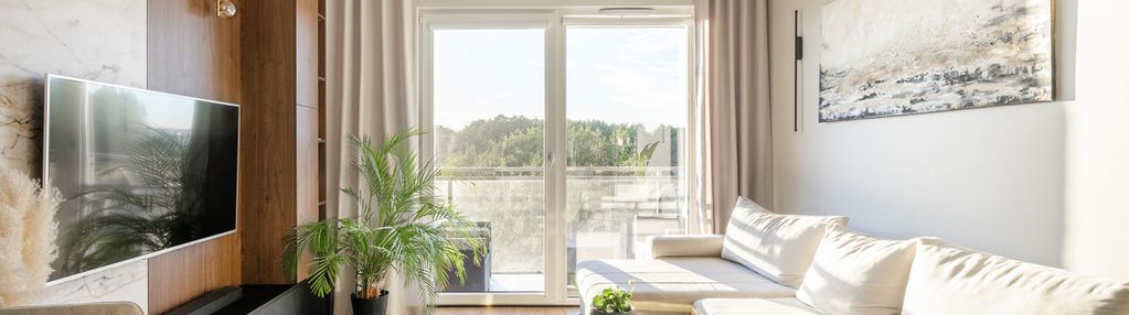 Os.latarników- wysoki standard, widok na zieleń