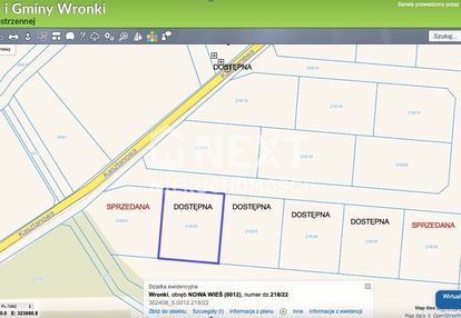 Działka budowlana mpzp 800m2 nowa wieś