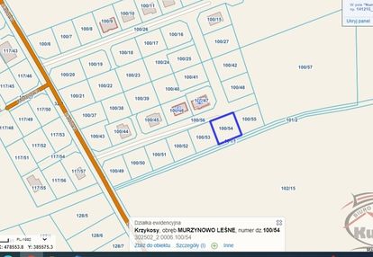 Działka o pow.0,05 ha na sprzedaż murzynowo leśne