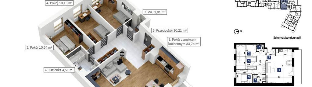 Atrakcyjne mieszkanie dostępne od ręki na pierwszym piętrze m-56