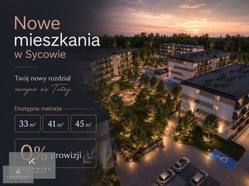 Mieszkanie w nowym budownictwie z balkonem- 41m2.