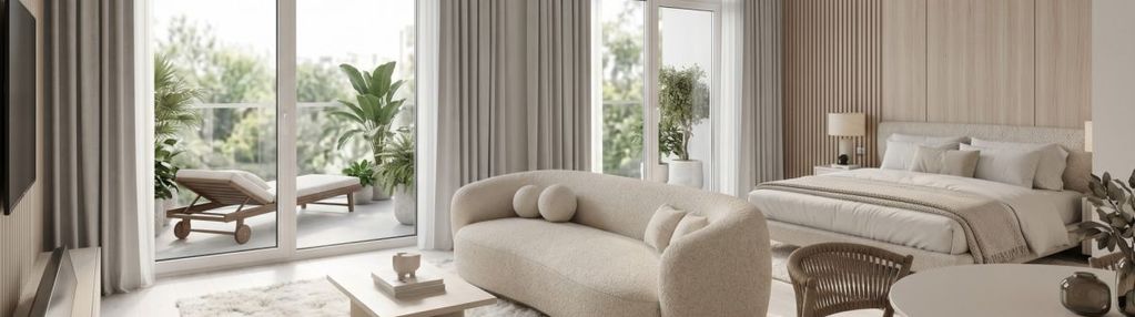 1 pokój z częścią sypialnianą | balkon | czyżyny