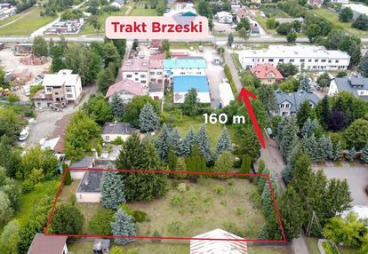 Działka usługowa z domem – zakręt, 2100 m²