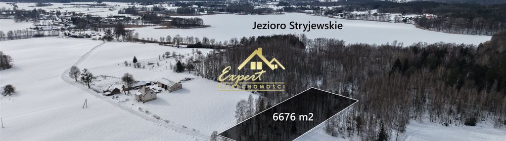 Duża działka przy jeziorze stryjewskim 6676 m²