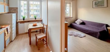 Przestronna kawalerka z osobną kuchnią grunwald