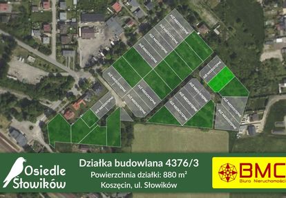 Działka budowlana koszęcin ul. słowików 880m2