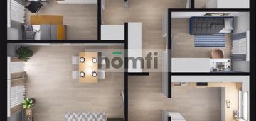 5-cio pokojowe mieszkanie o pow. 84,7 m²