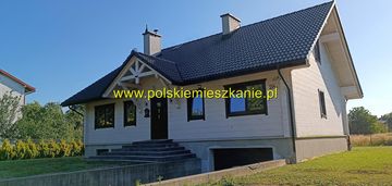 Nowoczesny dom z bali w przemyślu