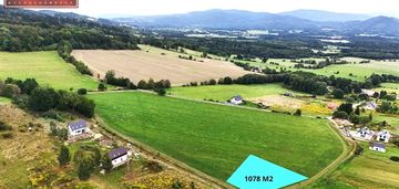 Działka mn 1078 m² – niepowtarzalny widok na góry
