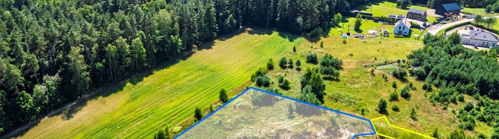 Działka 3370 m² przy lesie|wz na dwa domy|tyrowo