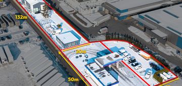 Stacja paliw moya + hala magazynowa