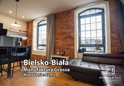 Dwupoziomowe mieszkanie 92 m² manufaktura grossa