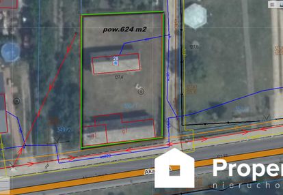 Ruda talubska działka budowlana -624 m2