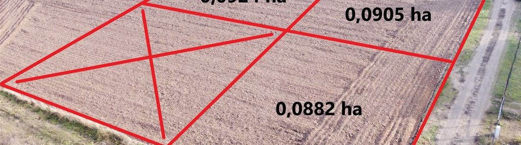 Atrakcyjne małe działki przy granicy ciechocinka