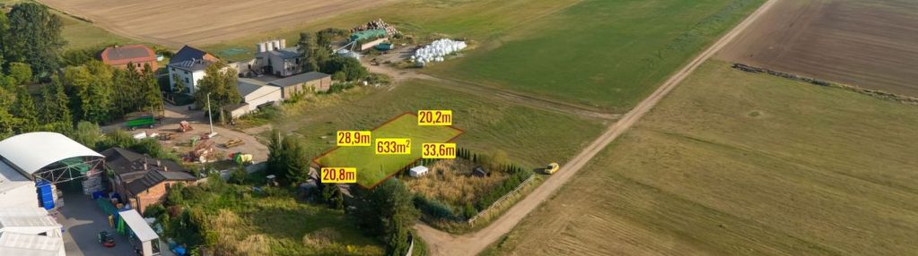 Działka budowlana lubsza 633m2 woda