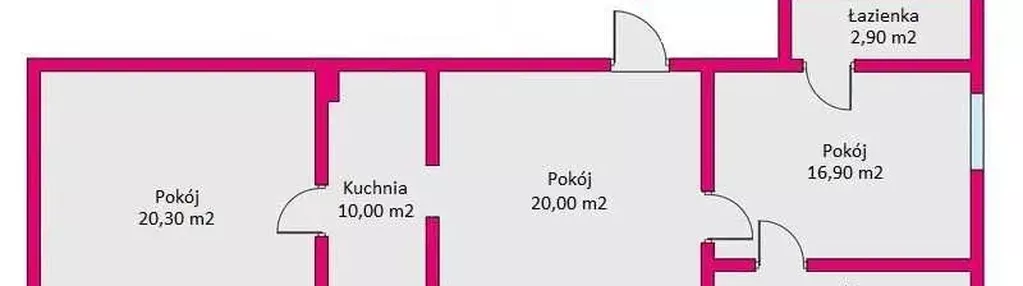 Mieszkanie na sprzedaż 3 pokoje 77m2