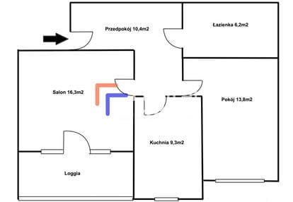 ⭐️zielona okolica z loggią ⭐ 63 m² ⭐️bielany⭐️