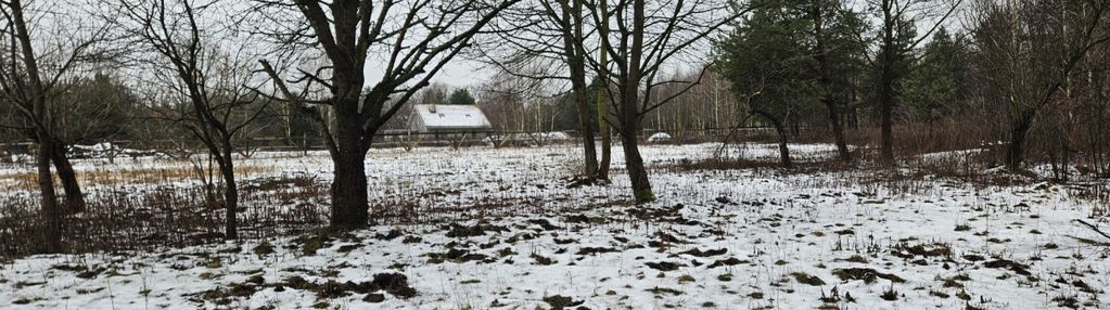 Ustanów działki 2 x 1075 m2, 15 min od stacji pkp