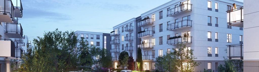 Spokojne osiedle wśród drzew | duży balkon |