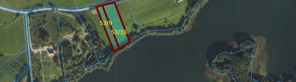 Działki rekreacyjne z linią brzegową nad jeziorem