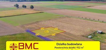 Działka budowlana sieraków śląski 952m2