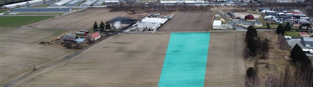 Działka przemysłowa przy planowanej obwodnicy.