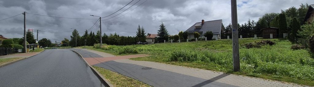 Działka budowlana 854 m², media w drodze, asfalt