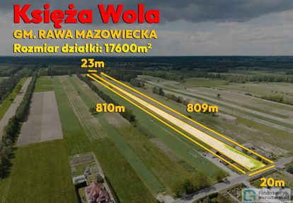 Działka 17 627 m² | księża wola