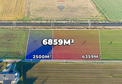 Dwie działki 6.859 m² w pobliżu legnicy