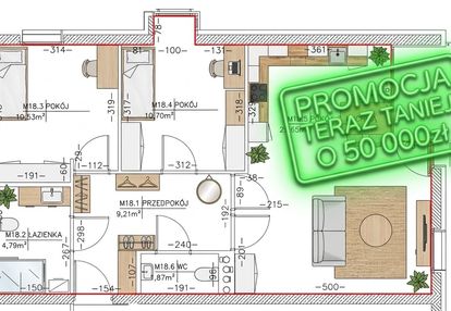 ❤️ sławinek idealne 3 pokoje promocja - 50 000zł !