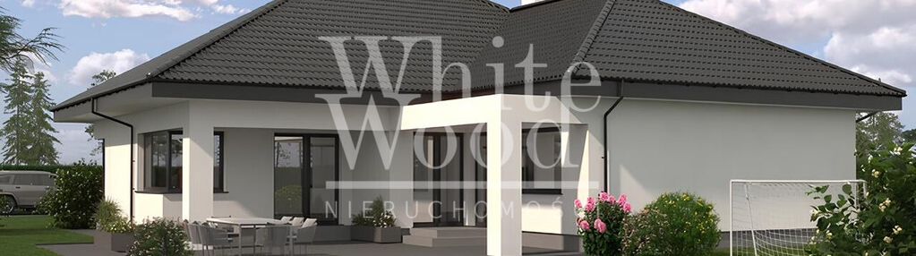 Nowoczesny dom parterowy 143 m² na dużej działce