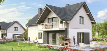 Nowoczesny dom wolnostojący z garażem |5 pokoi