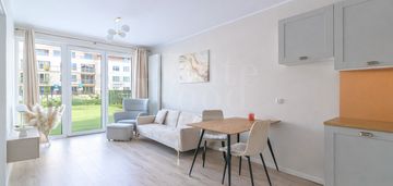 2 pokoje z ogrodem w idealnym stanie