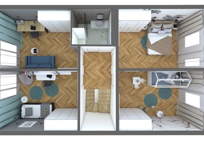 Bliźniak 5 pokoi blisko centrum garaż+3xparking