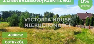 Działka z własną linią brzegową rzeki i wz!