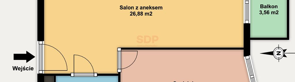 45,46 m2 | nowe 2 pokoje | balkon | i piętro | nowa inwestycja