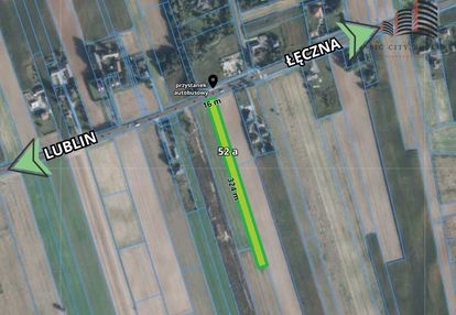 Działka budowlano-usługowa na trasie lublin-łęczna