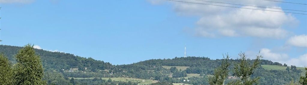 Widok na góry kaczawskie