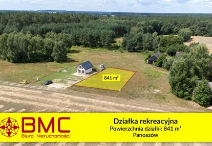 Działka letniskowa  841m2 park krajobrazowy
