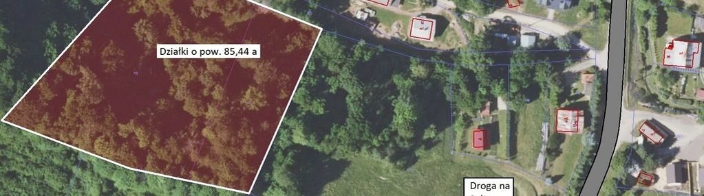 Widokowa działka w bieszczadach niedaleko soliny