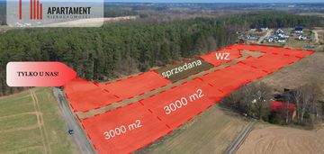 Działki przy lesie, spokój i cisza