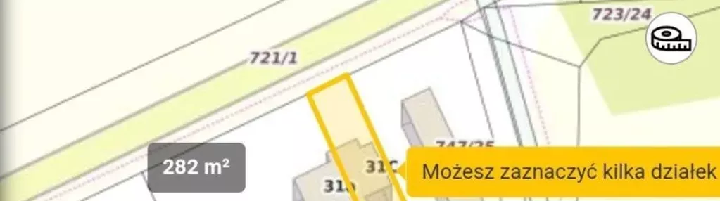 Działka na sprzedaż 282m2