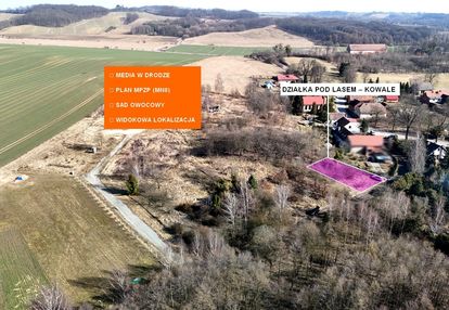 Malownicza działka na wzniesieniu pod lasem