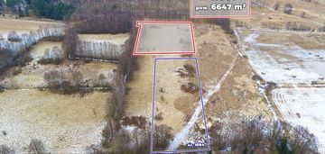 Działka rolna o pow.  6.647 m²