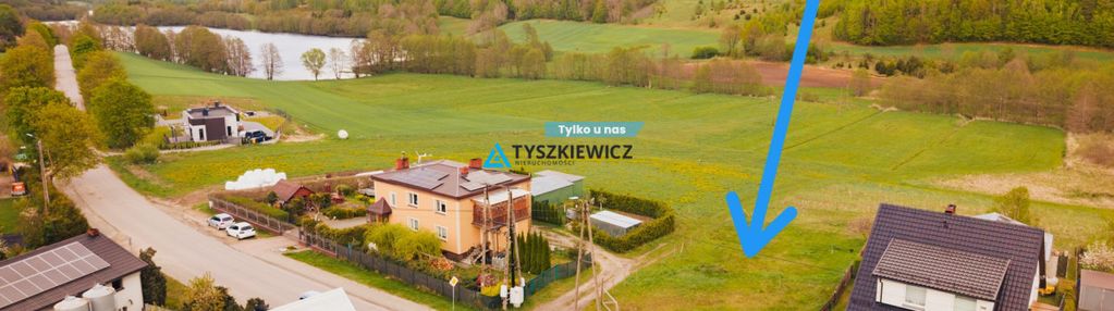 Działka gotowa pod budowę, z widokiem na jezioro