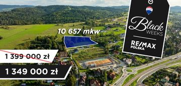 Duża działka budowlana w uzdrowisku rabka