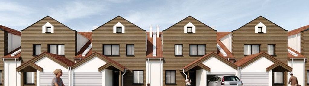 Nowoczesny dom 162 m² w zabudowie szeregowej