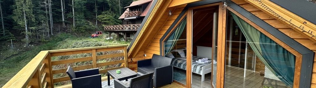 Jezioro, góry, jacuzzi – domek na cały rok